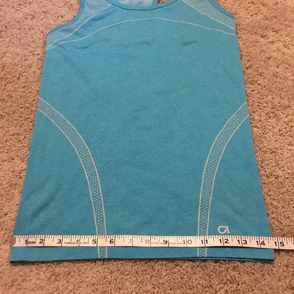 Gapfit Retro Ocean Blue Stretchy Soft Breathe Tank Top - Picture 13 of 16